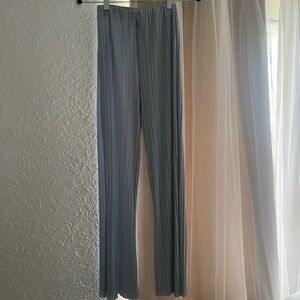 Zara Blue Pleated Pants